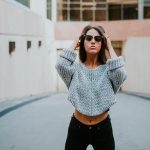 Off-the-shoulder jumper