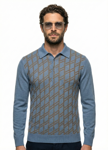 Textured Azure Knitwear